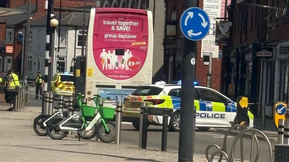 Three charged with attempted murder in stabbing — Kidderminster news photo (BBC Birmingham & Black Country)